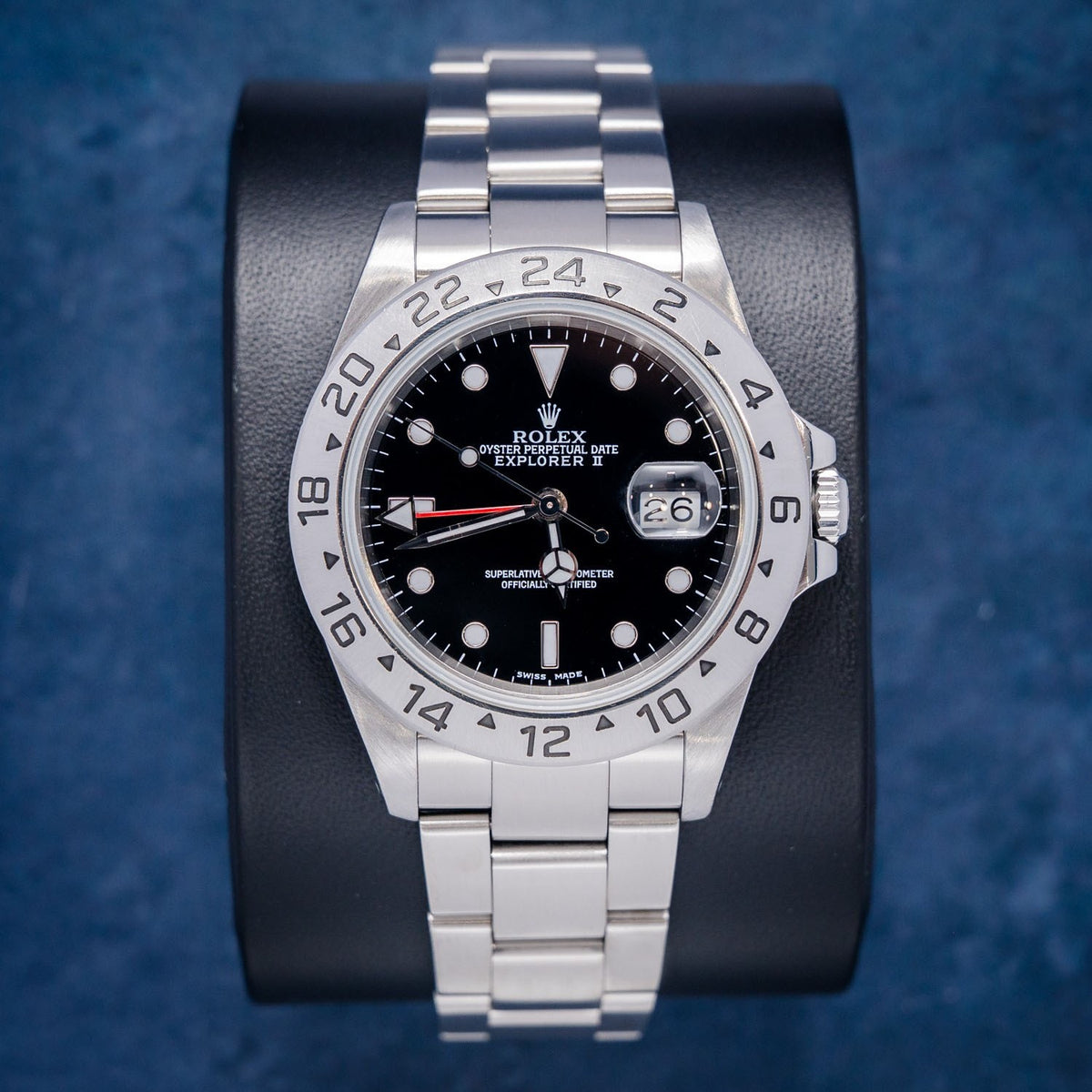 Rolex Explorer II 16570 Steel Black Dial – front