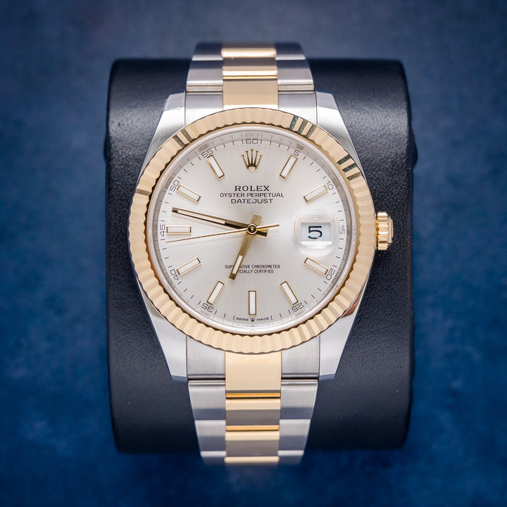 Rolex Datejust 126333 Steel & Yellow Gold Silver Index Dial – front