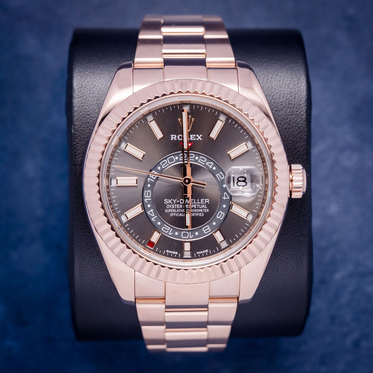 Rolex Sky-Dweller 326935 Rose Gold Rhodium Dial – front