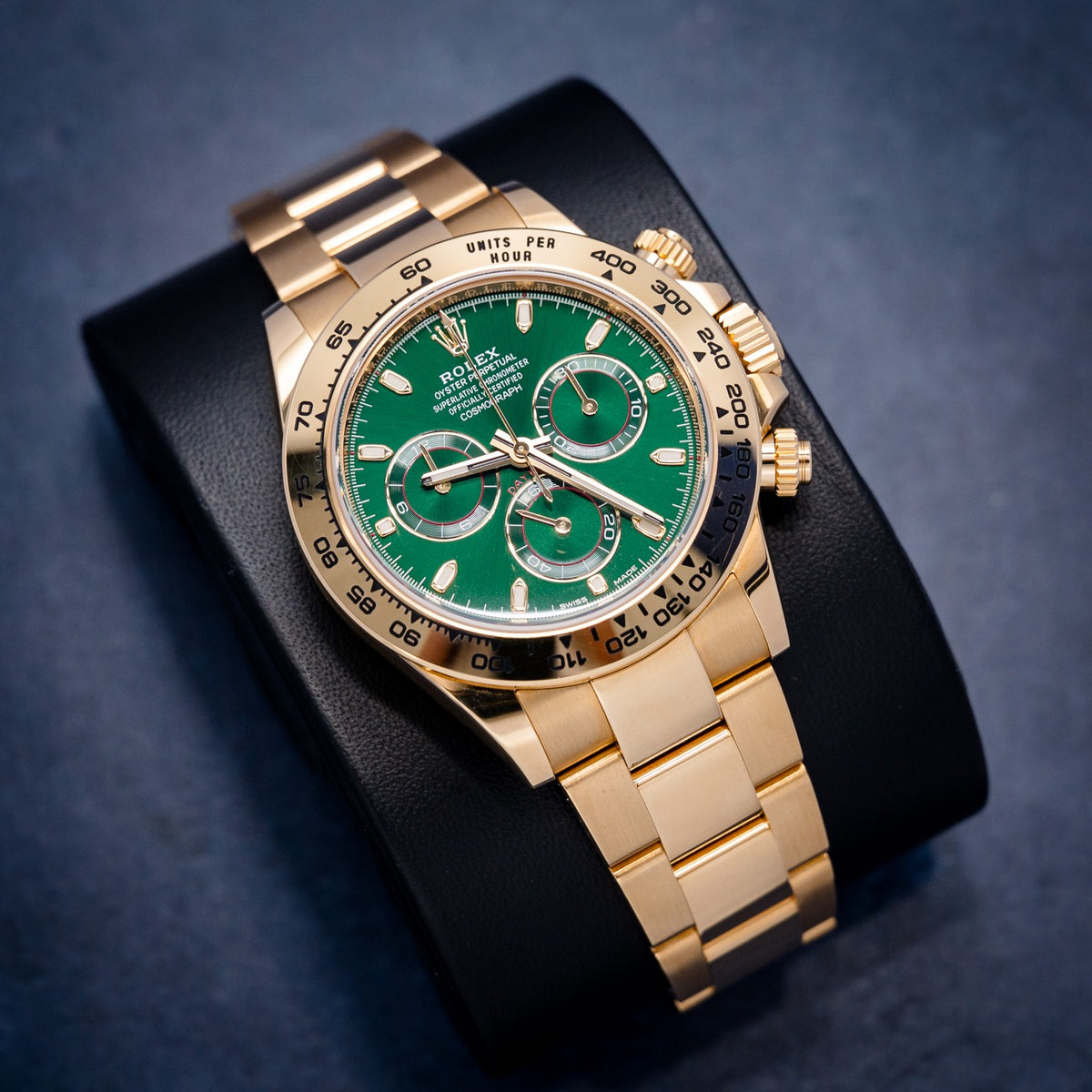 Rolex Daytona 116508 Yellow Gold – dial close-up