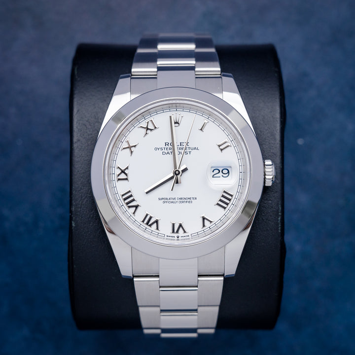 Rolex Datejust 126300 Steel Roman Dial – front