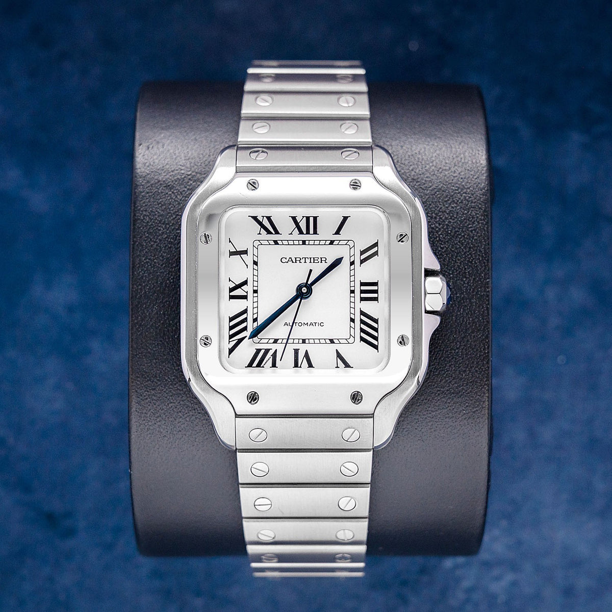 Cartier Santos Midsize WSSA0029 Steel Roman Dial – front