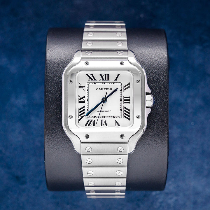Cartier Santos Midsize WSSA0029 Steel Roman Dial – front