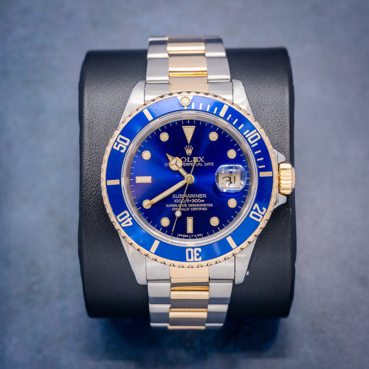 Rolex Submariner 16613 Steel & Yellow Gold Blue Dial – front
