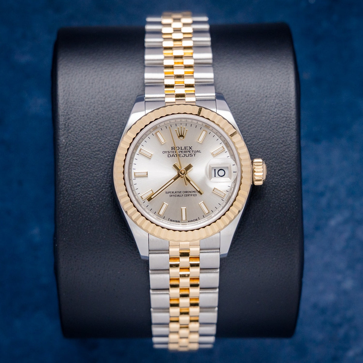 Rolex Datejust 279173 Steel & Yellow Gold Silver Index Dial – front