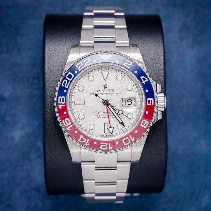 Rolex GMT-Master II 126719BLRO Meteorite Dial – front