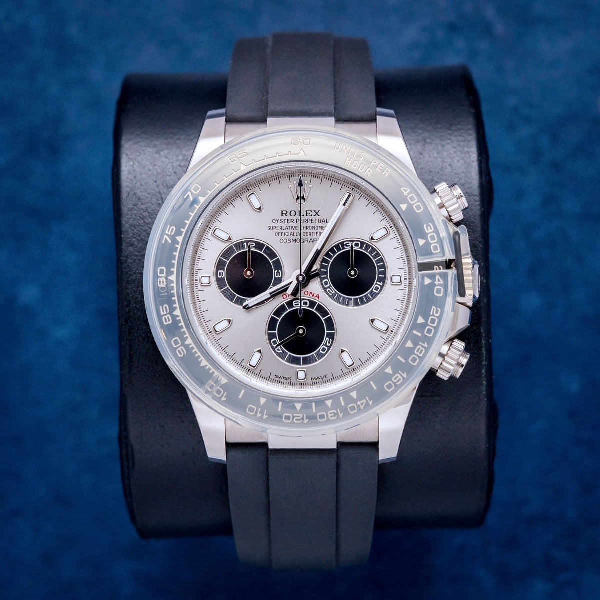 Rolex Daytona 116519LN White Gold – dial close-up