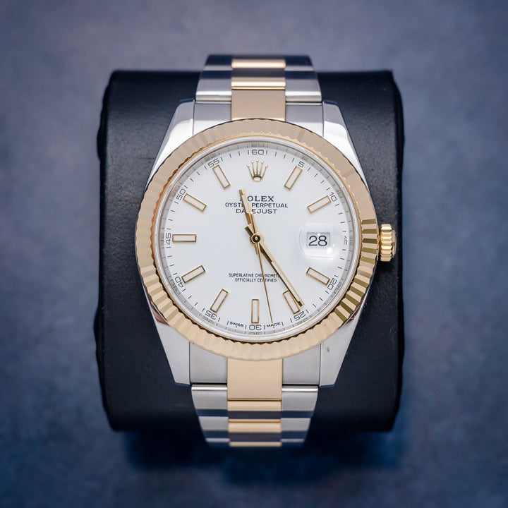 Rolex Datejust 126333 Steel & Yellow Gold Index Dial – front