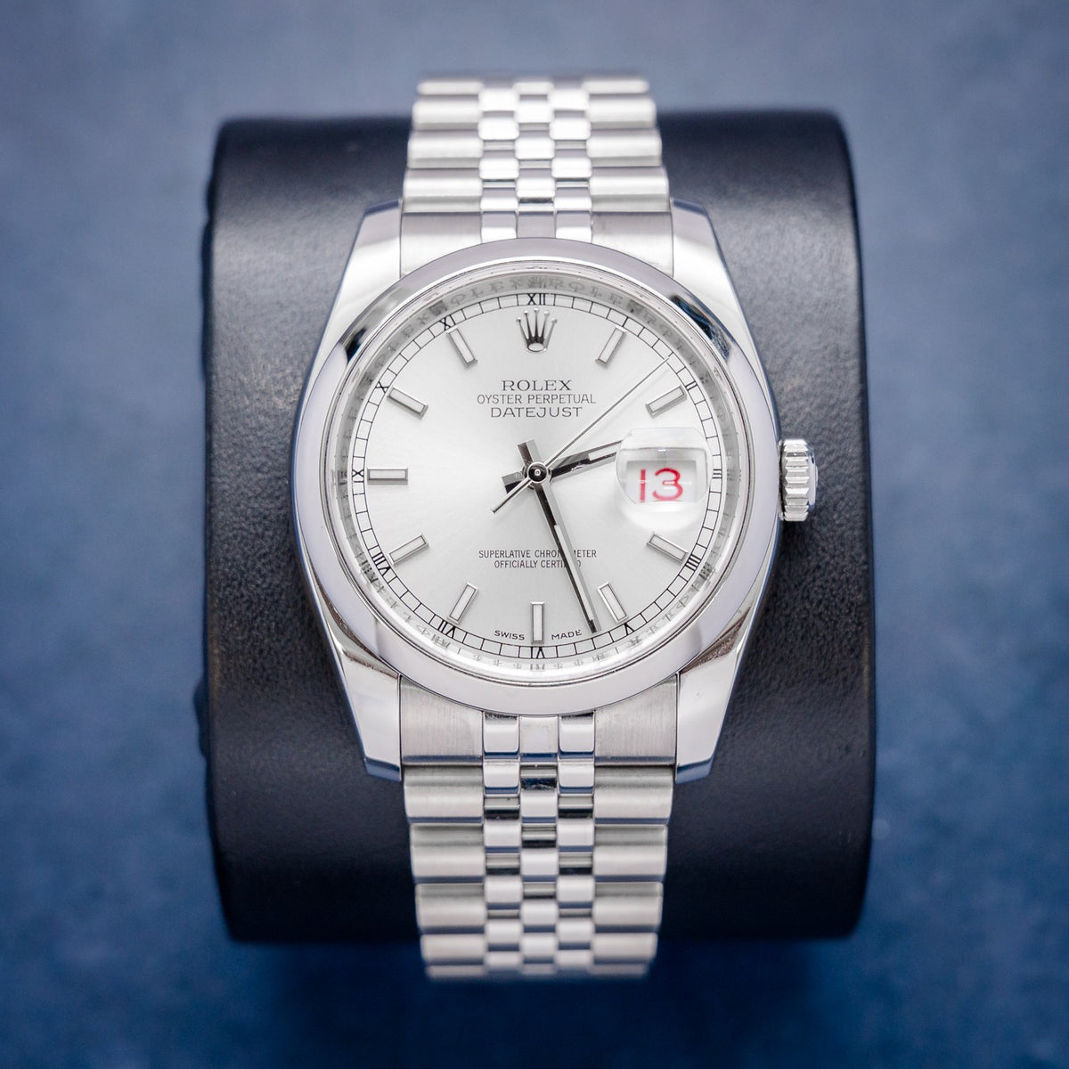 Rolex Datejust 116200 Steel Silver Index Dial – front