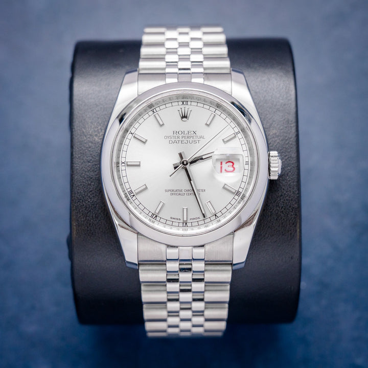 Rolex Datejust 116200 Steel Silver Index Dial – front