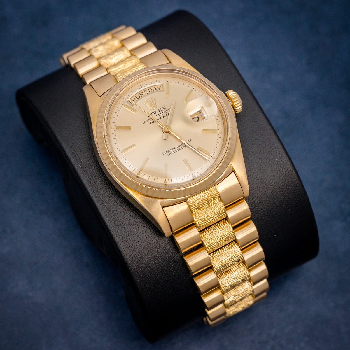 Rolex Day-Date 36 1803 Yellow Gold – dial close-up