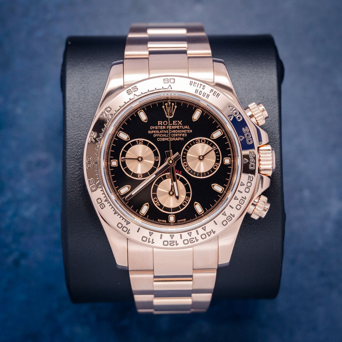 Rolex Daytona 116505 Rose Gold Black Dial – front