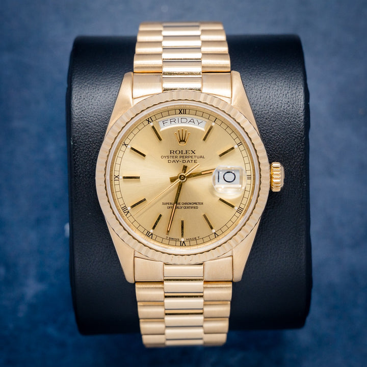 Rolex Day-Date 18038 Yellow Gold – front