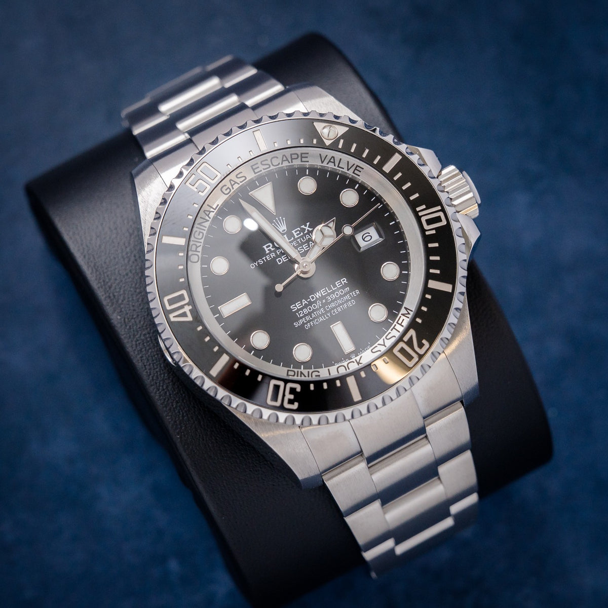 Rolex Deep-Sea Sea-Dweller 126660 Black Dial – dial close-up