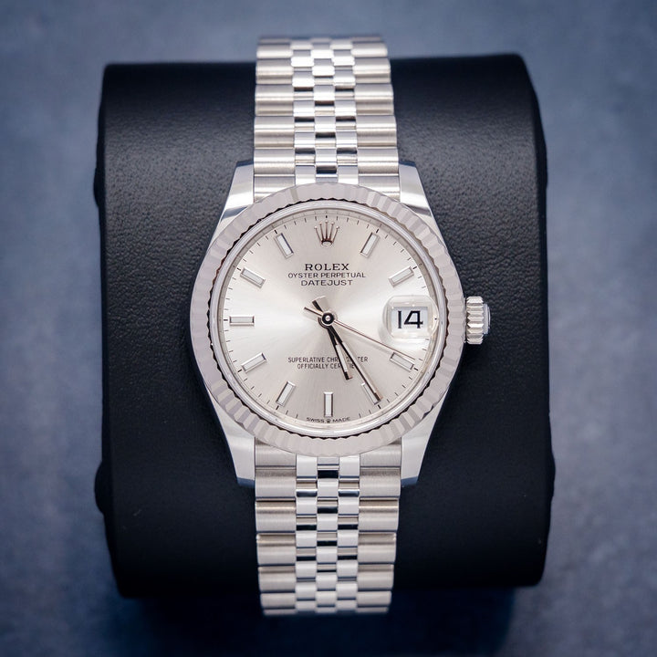 Rolex Datejust 278274 Steel & White Gold Silver Index Dial – front