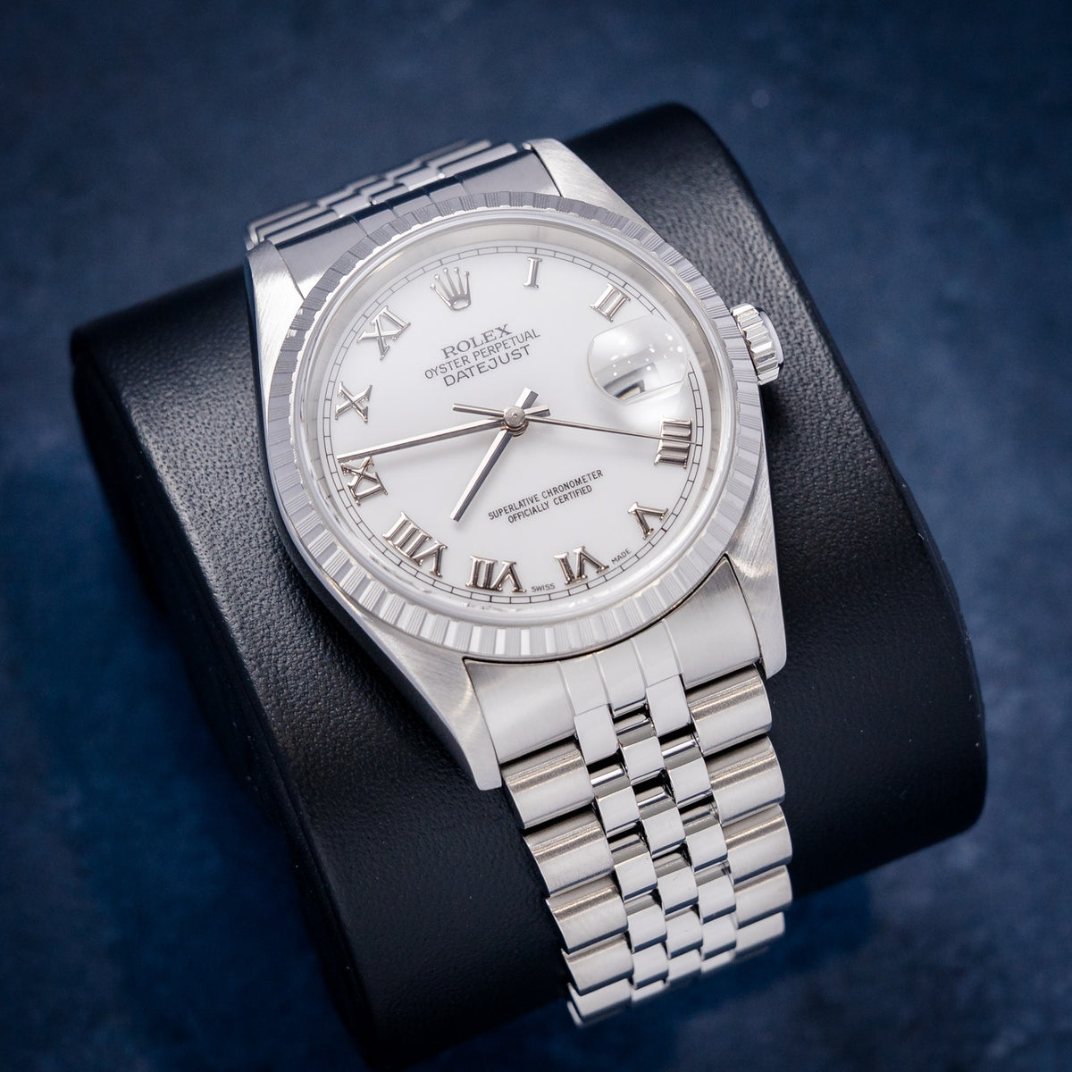 Rolex Datejust 16220 Steel – dial close-up