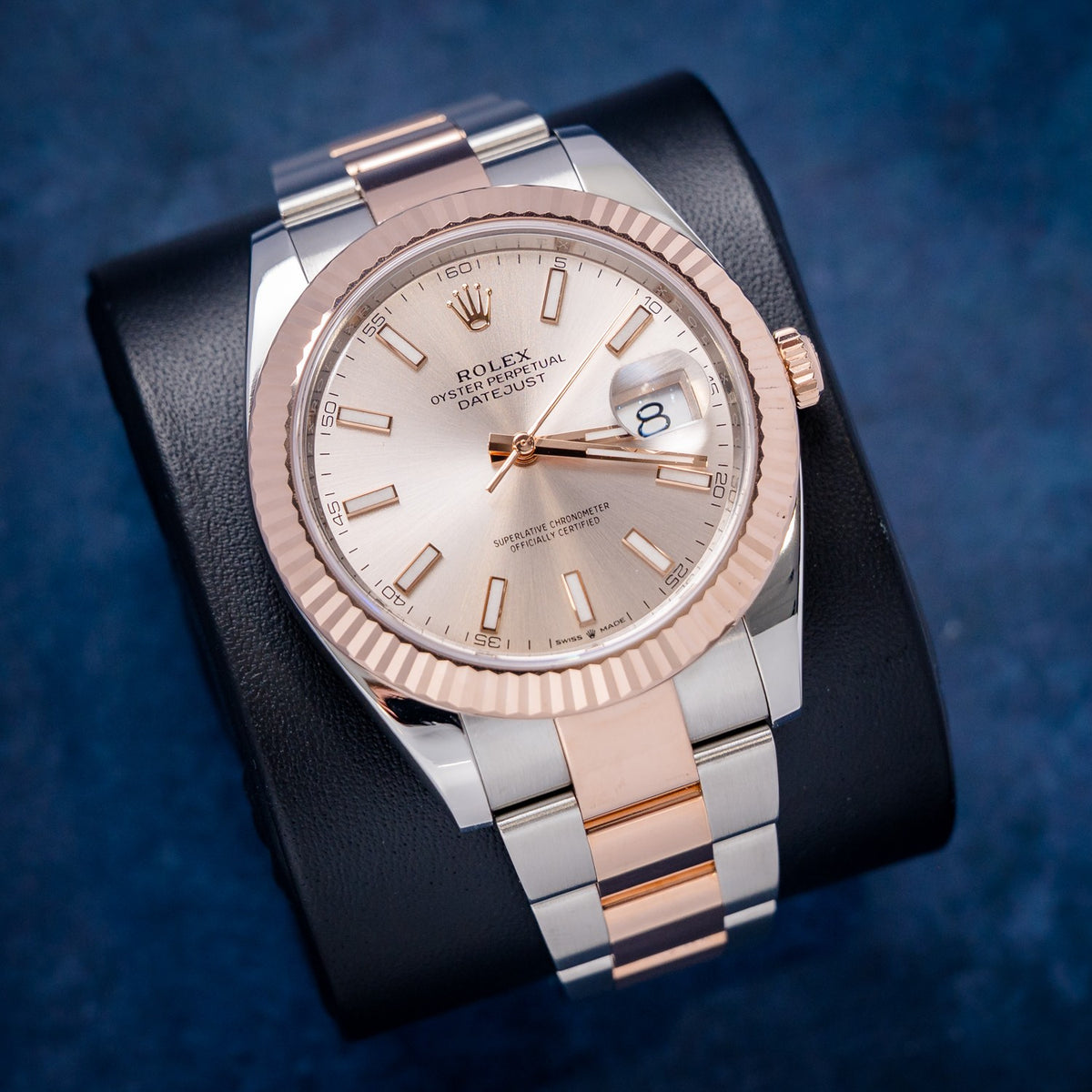 Rolex Datejust 126331 Steel & Rose Gold – dial close-up
