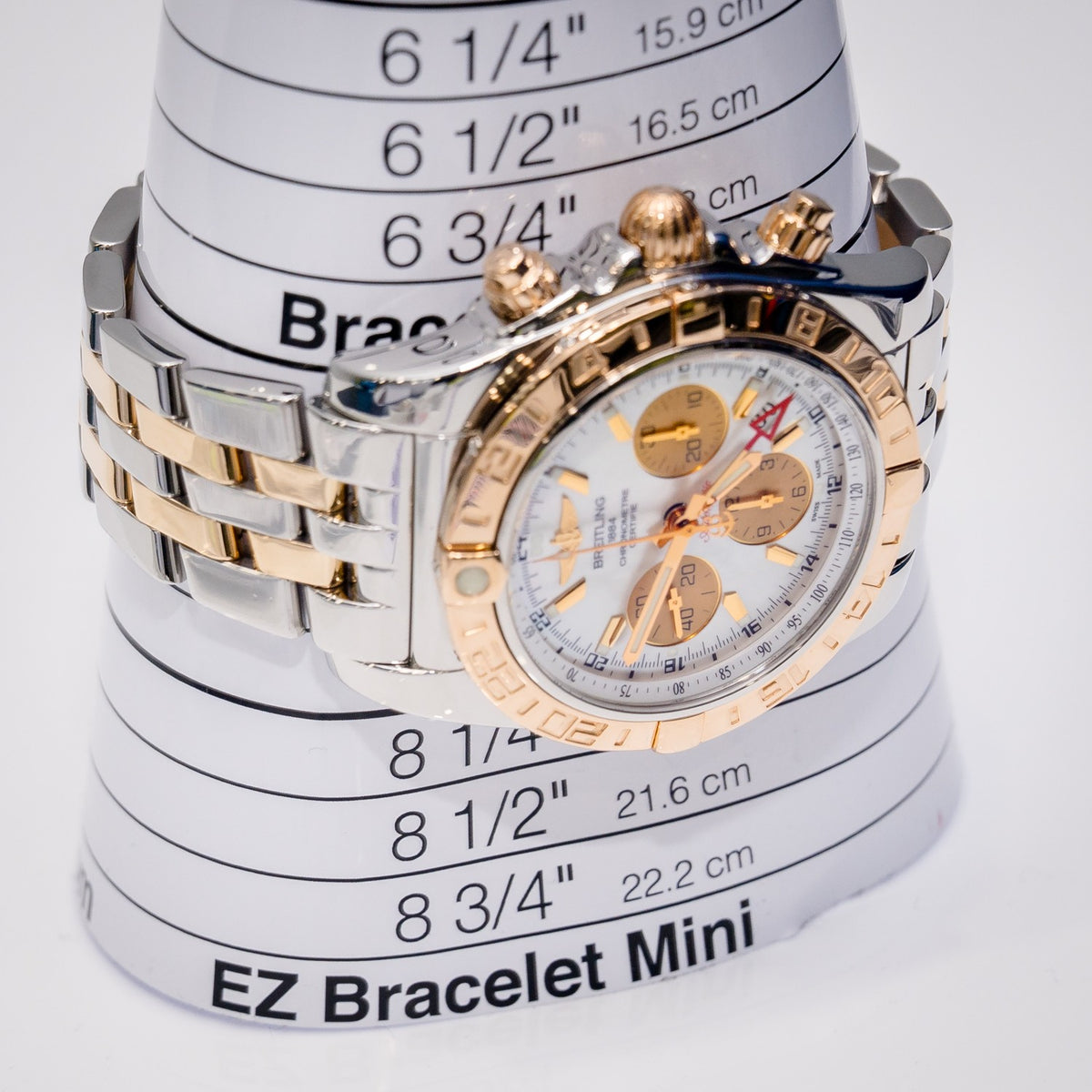 Breitling Chronomat CB0420 Rose Gold Mother Of Pearl Dial – box & papers