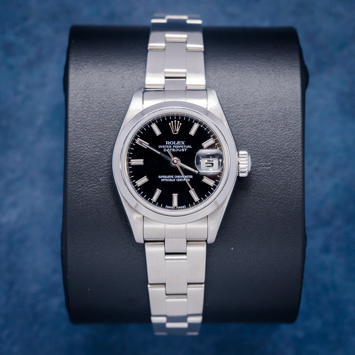 Rolex Datejust 79160 Steel Black Index Dial – front