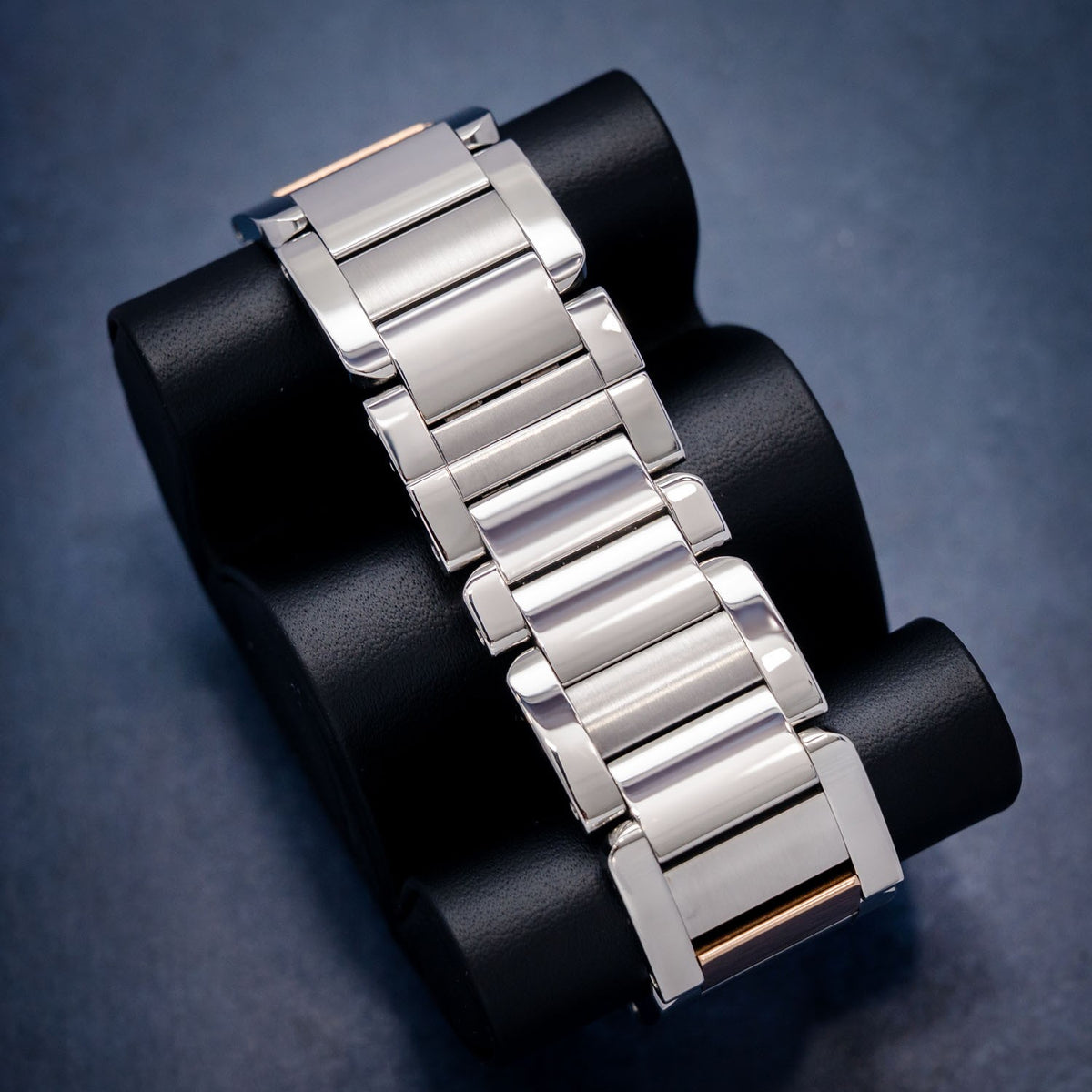 Cartier Santos Tank Anglaise W5310006 Steel & Rose Gold – clasp