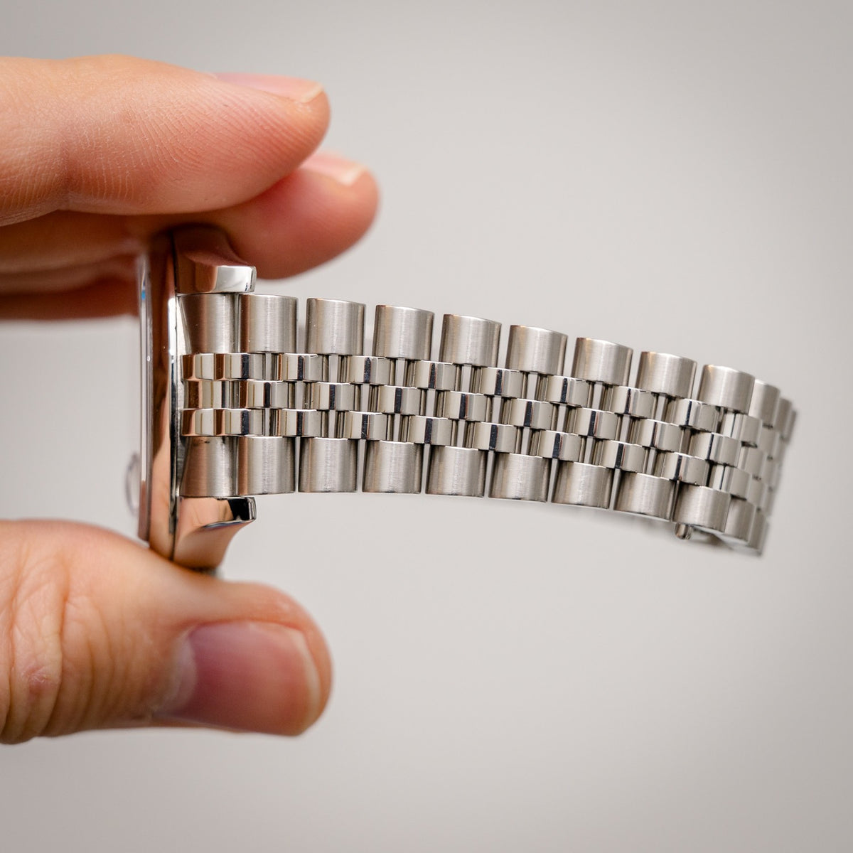 Rolex Datejust 116200 Steel Silver Index Dial – dial close-up