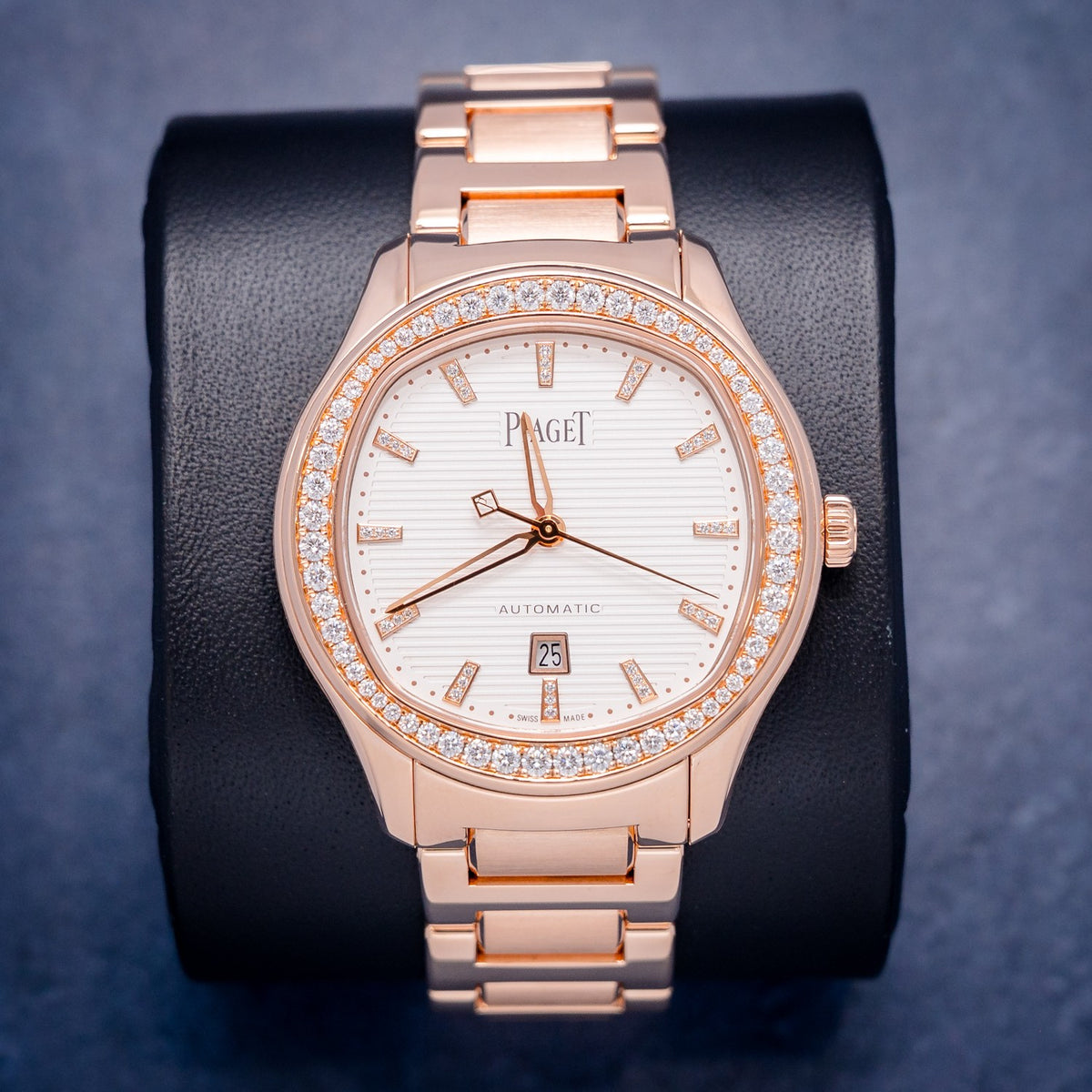 Piaget Polo Date Diamonds Rose Gold White Dial 36mm G0A46020 - [IB??]