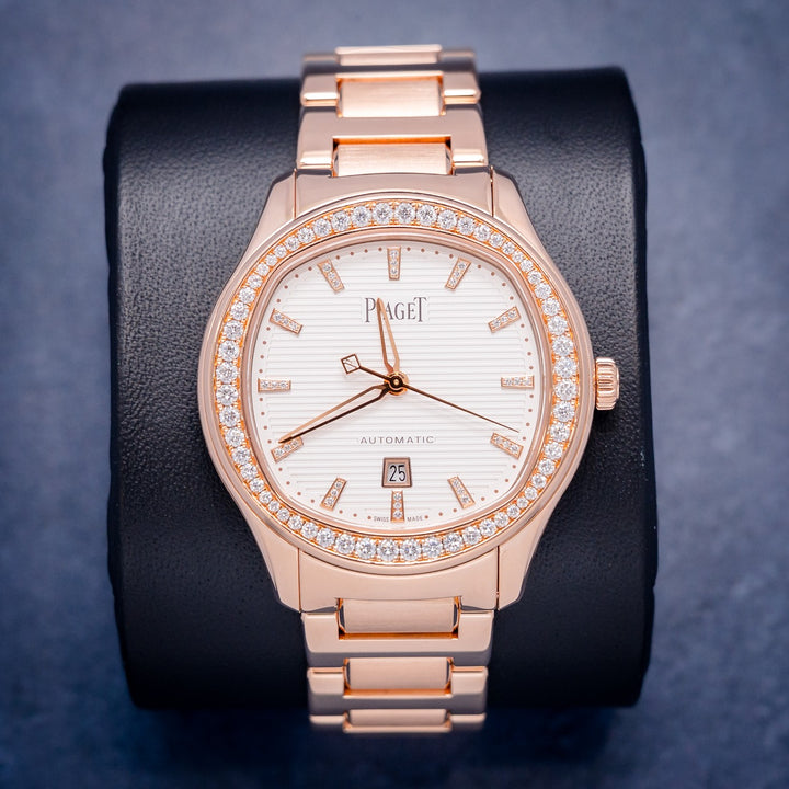 Piaget Polo Date Diamonds Rose Gold White Dial 36mm G0A46020 - [IB??]