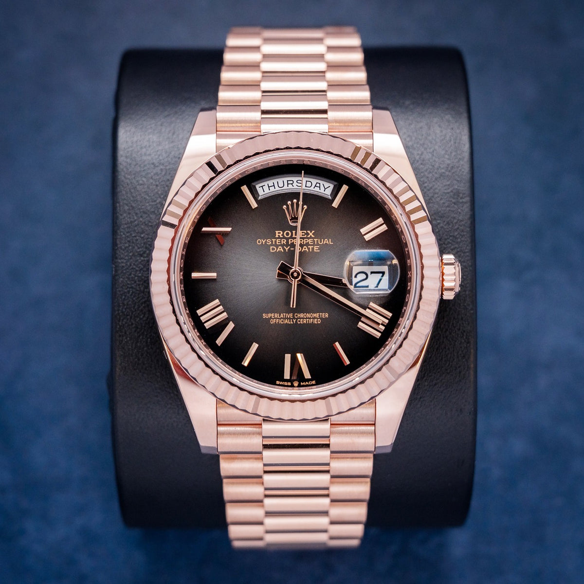 Rolex Day-Date 228235 Rose Gold – front