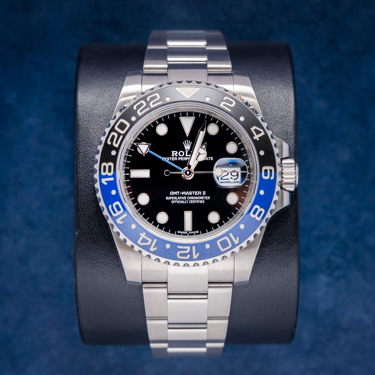 Rolex Batman GMT-Master II 116710BLNR Steel – front