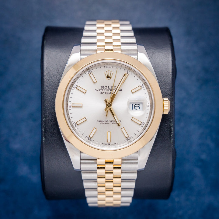 Rolex Datejust 126303 Steel & Yellow Gold Silver Index Dial – front