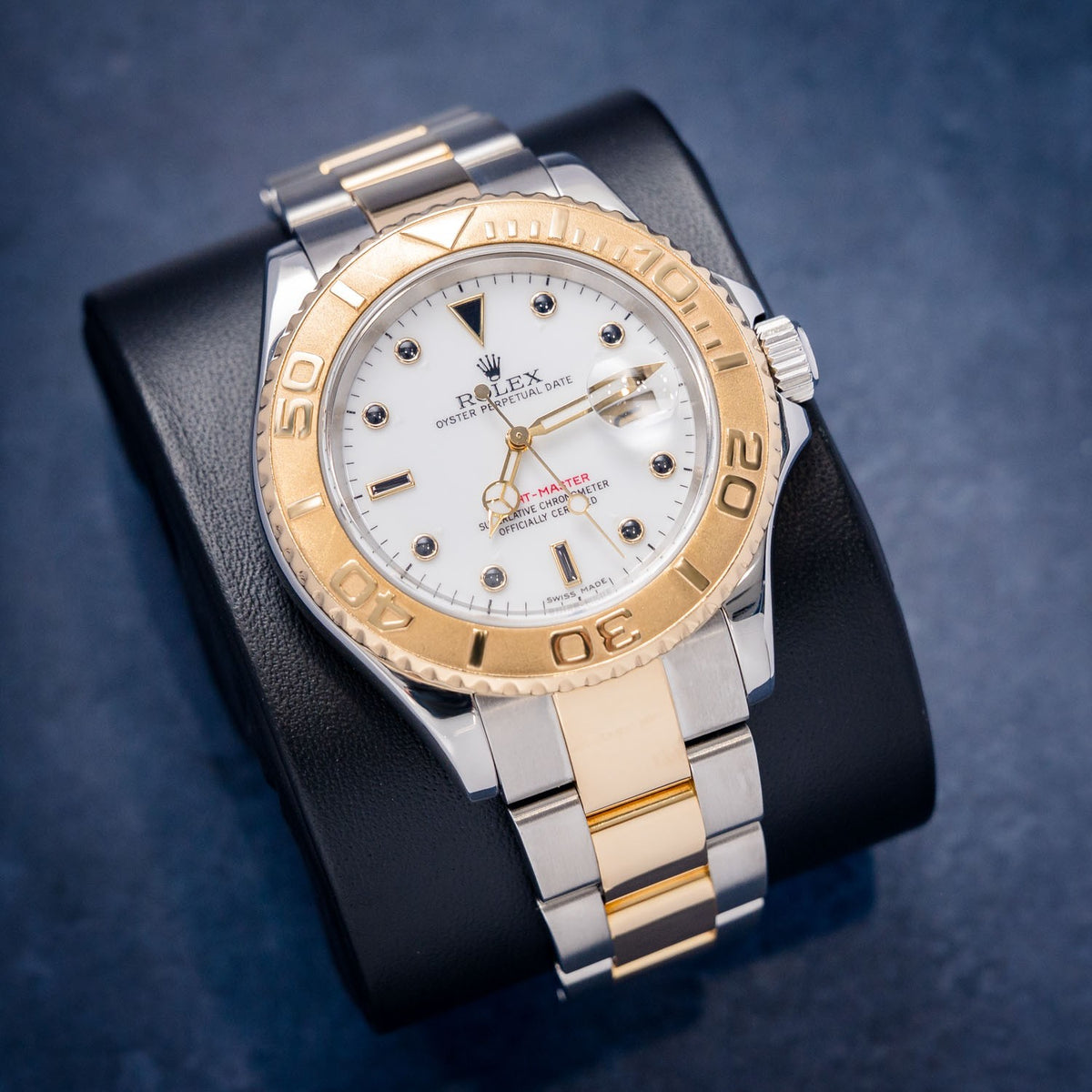 Rolex Yacht-Master 16623 Steel & Yellow Gold – dial close-up