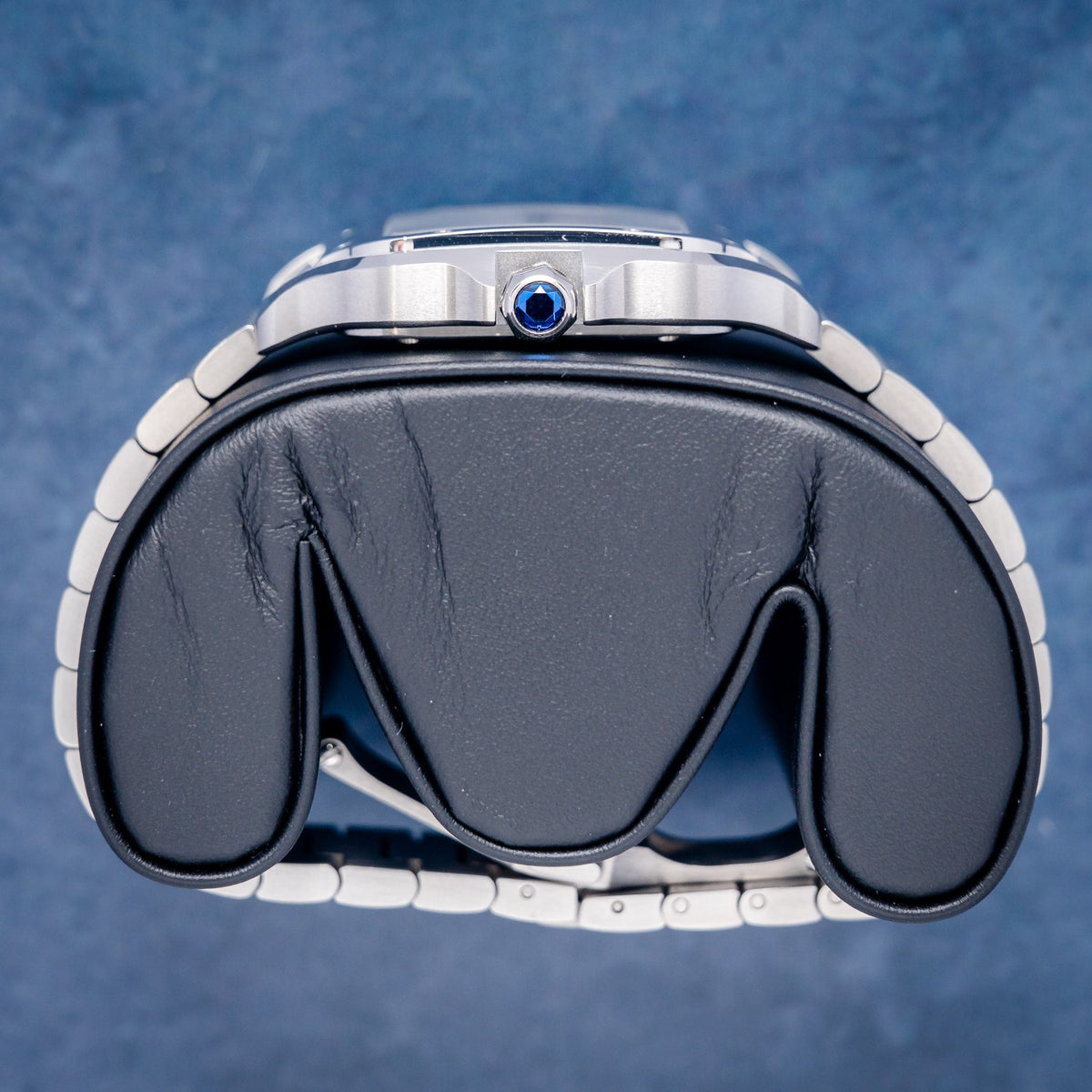 Cartier Santos Large WSSA0065 Steel Chocolate Gradient Dial – box & papers