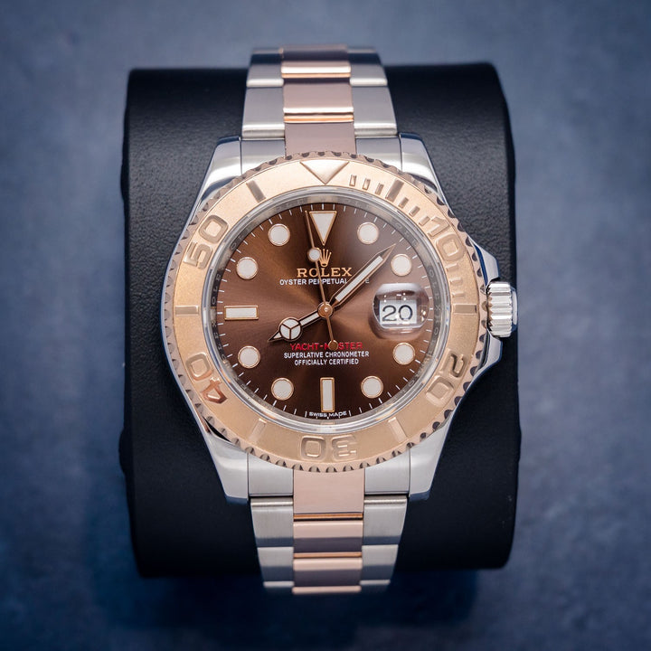 Rolex Yacht-Master 116621 Steel & Rose Gold Chocolate Dial – front