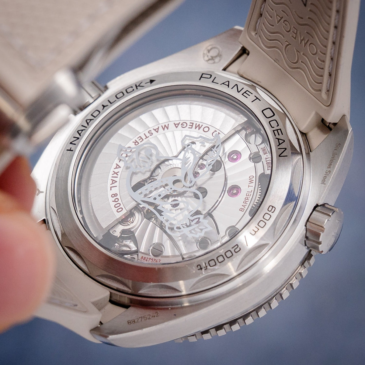Omega Seamaster Planet Ocean 600M 215.32.44.21.09.001 Steel Beige Dial – bracelet
