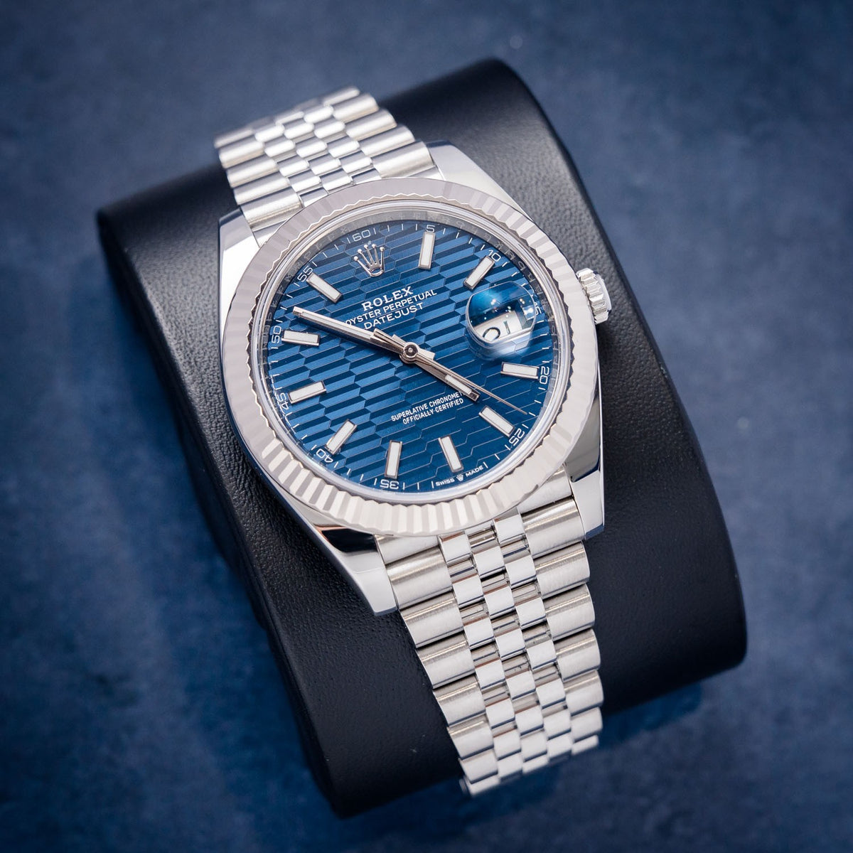 Rolex Datejust 126334 Steel & White Gold – dial close-up