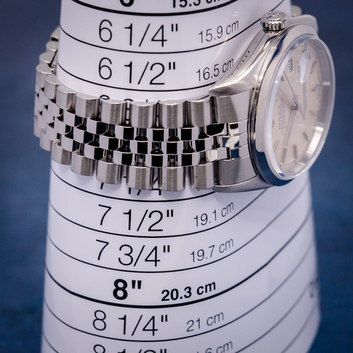 Rolex Datejust 16200 Jubilee Steel Silver Index Dial – box & papers