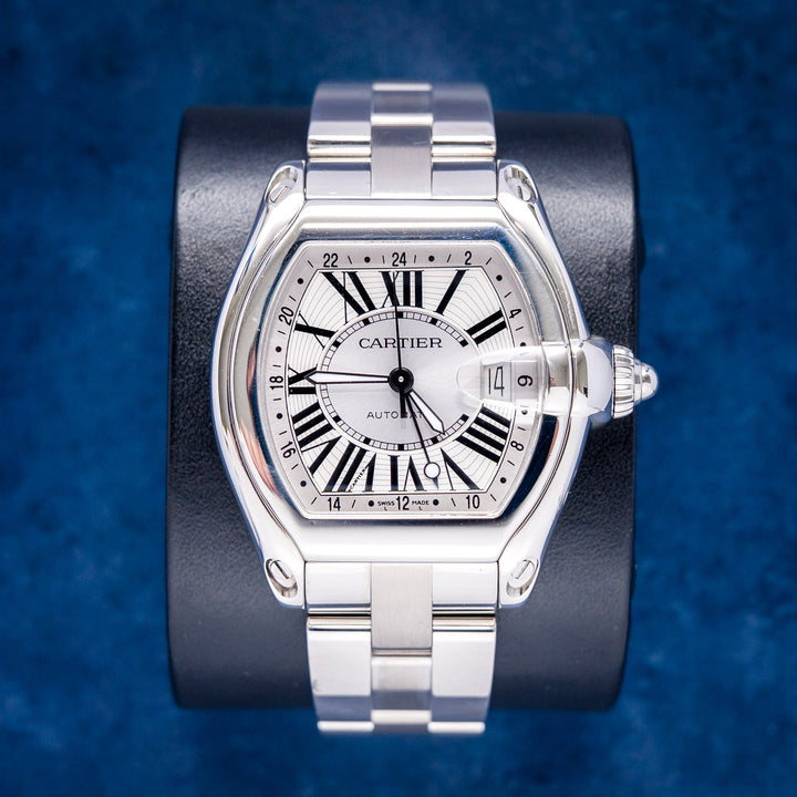 Cartier Roadster GMT W62032X6 Steel – front