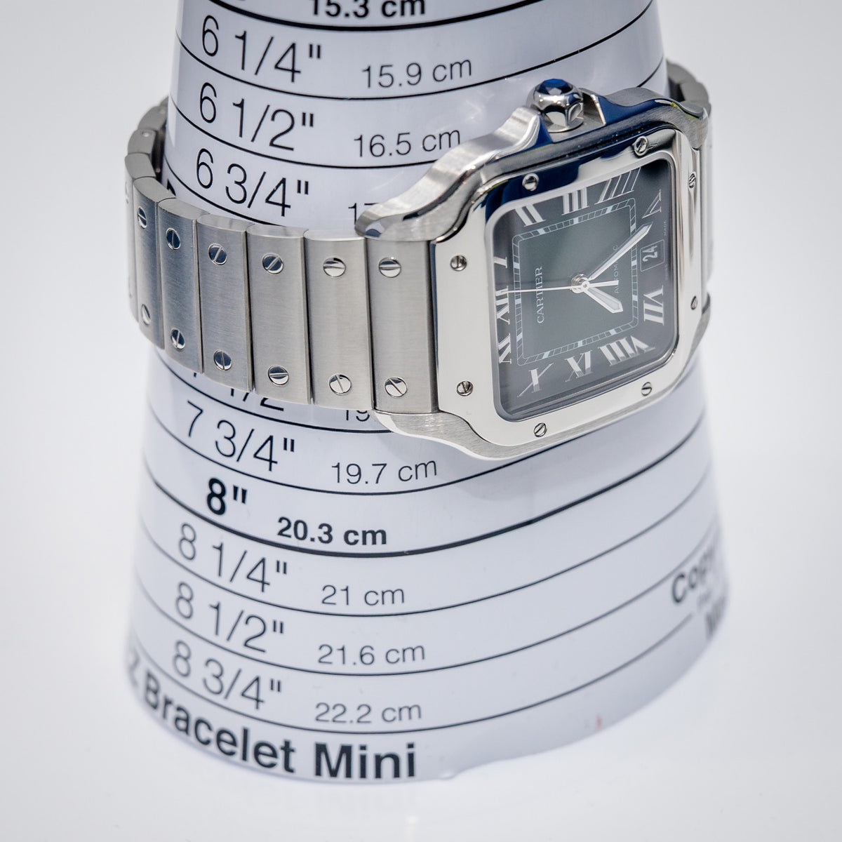 Cartier Santos Large WSSA0062 Steel Green Roman Dial – bracelet