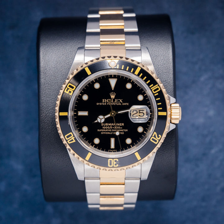 Rolex Submariner 16613 Steel & Yellow Gold Black Dial – front