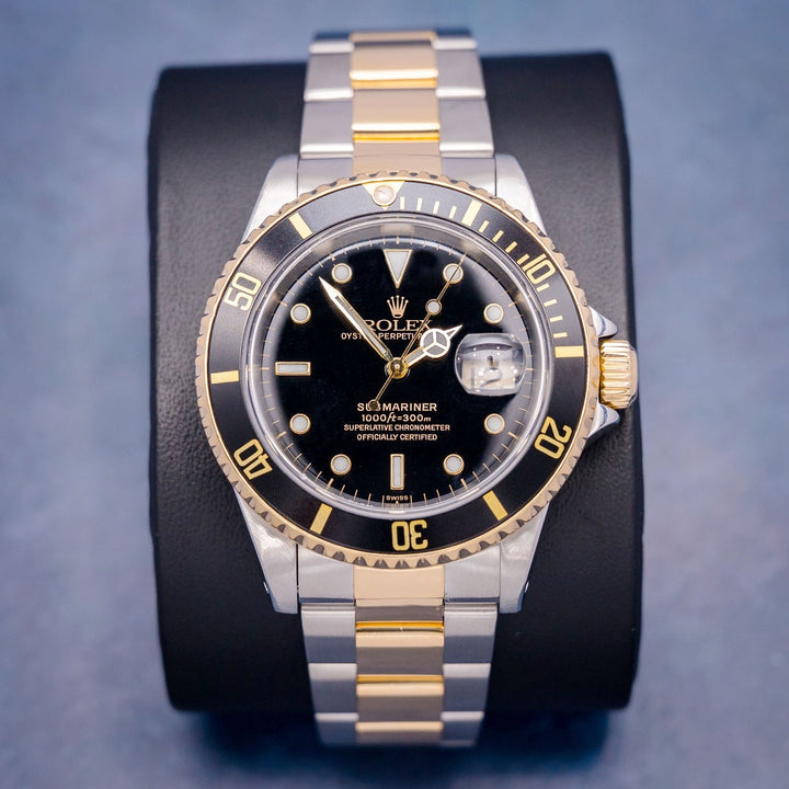 Rolex Submariner 16613 Steel & Yellow Gold Black Dial – front