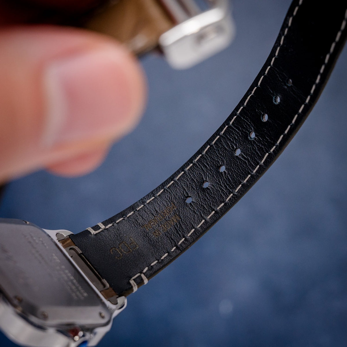 Cartier Santos Large WSSA0065 Steel Chocolate Gradient Dial – detail