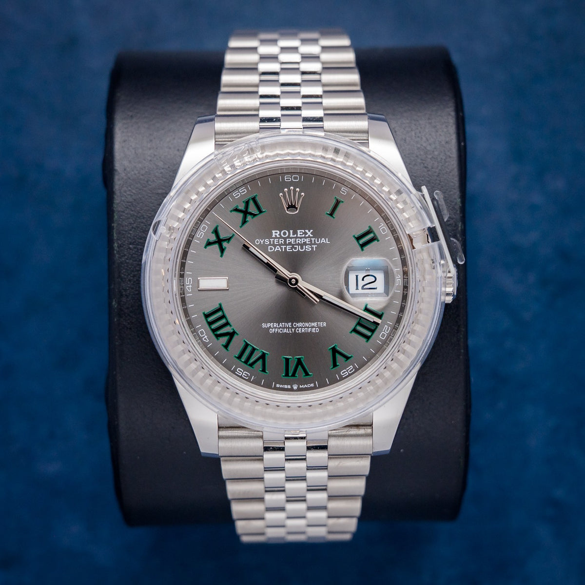 Rolex Datejust 126334 Slate Dial – dial close-up