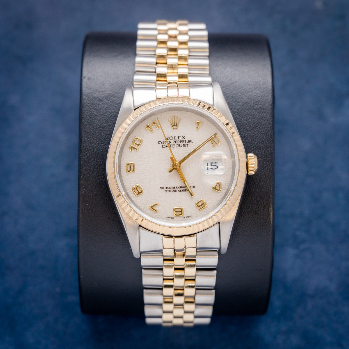 Rolex Datejust 16220 Steel & Yellow Gold – front