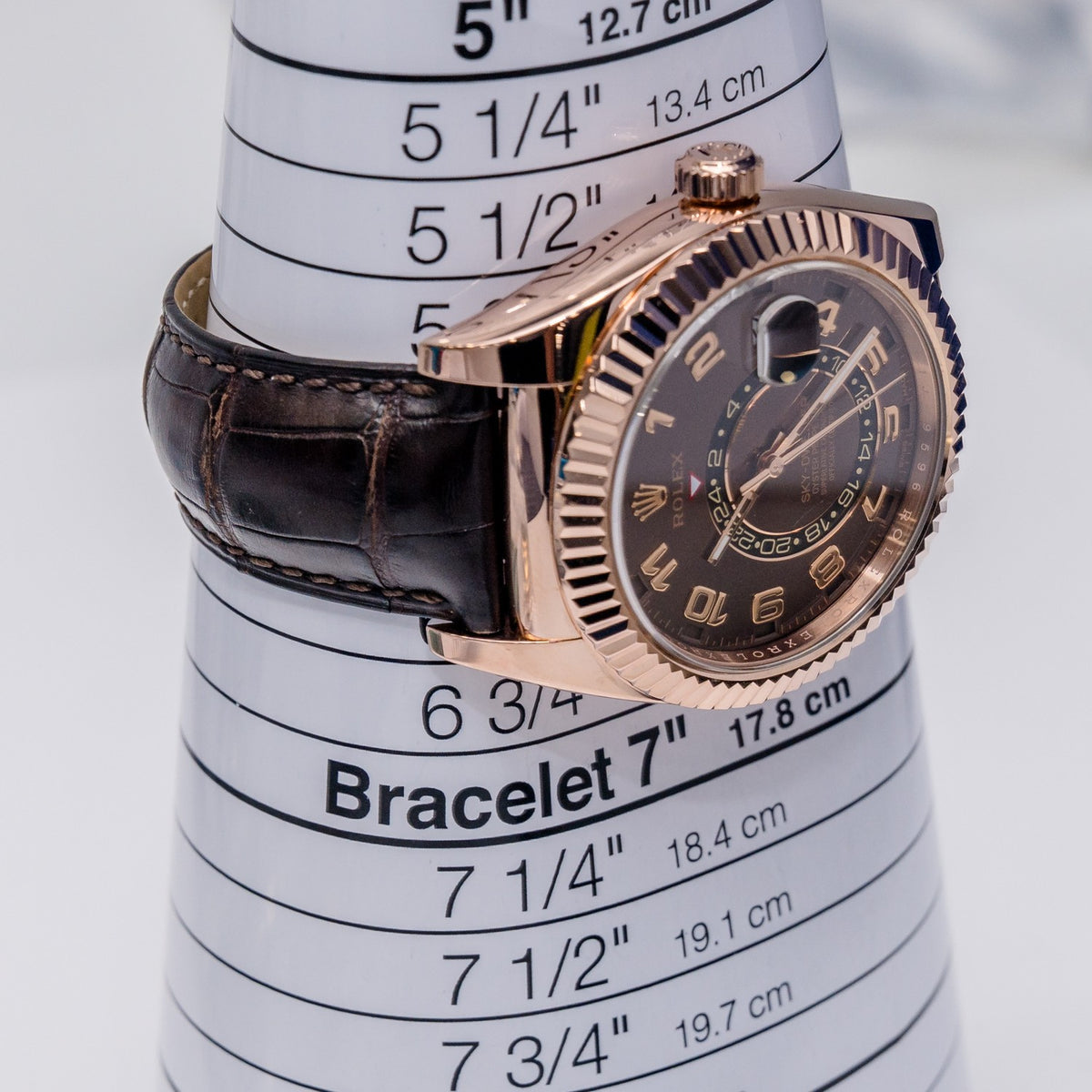 Rolex Sky-Dweller 326135 Rose Gold Chocolate Dial – bracelet