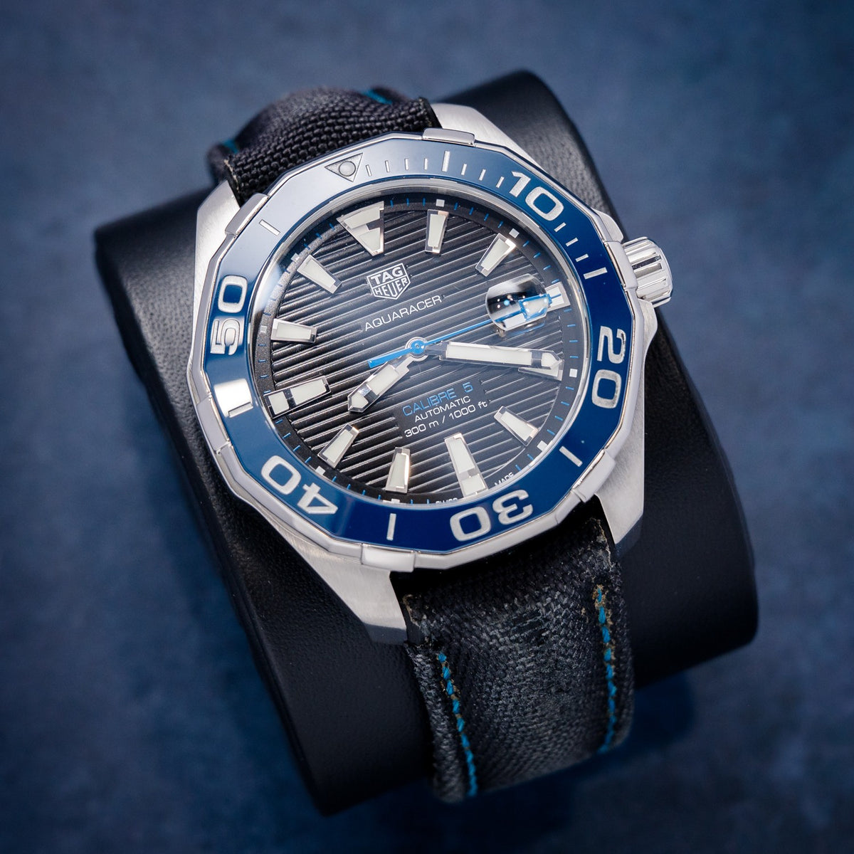 TAG Heuer Aquaracer Calibre 5 Ceramic – dial close-up