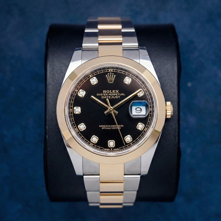 Rolex Datejust 126303 Steel & Yellow Gold Factory Diamond Dial – front