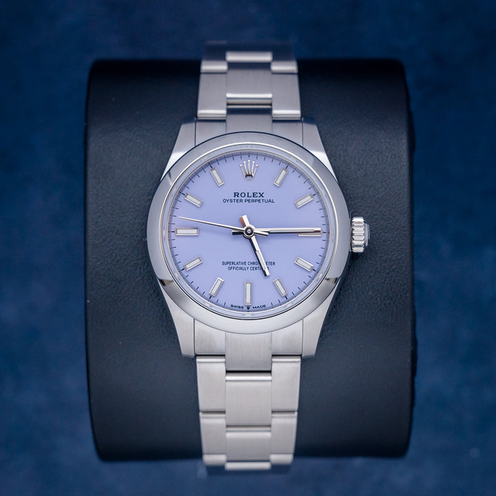Rolex Oyster Perpetual 277200-0014 Lavender Purple Dial – front