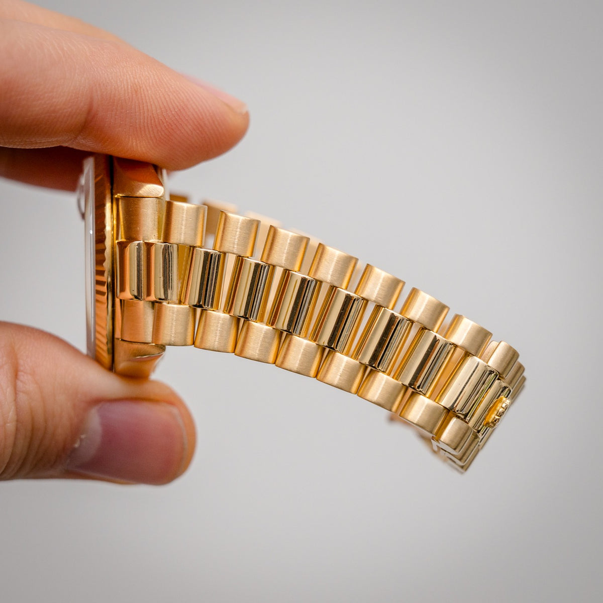 Rolex Day-Date Presidential 18078 Yellow Gold Champagne Index Dial – bracelet