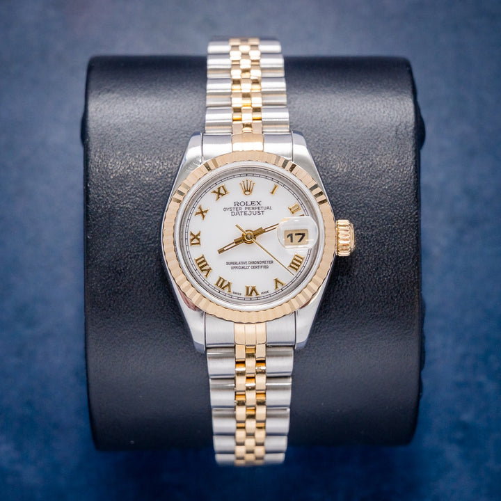 Rolex Datejust 69173 Steel & Yellow Gold Roman Dial – front