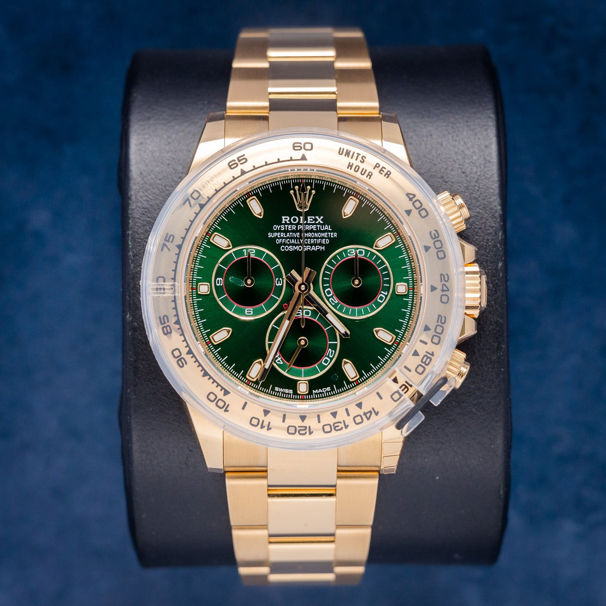 Rolex Daytona 116508 Yellow Gold – dial close-up